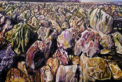Stones on the beach of Fécamp ©Peter Weidenbaum